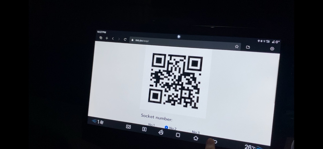 Generate QR code for EV Station PluZ
