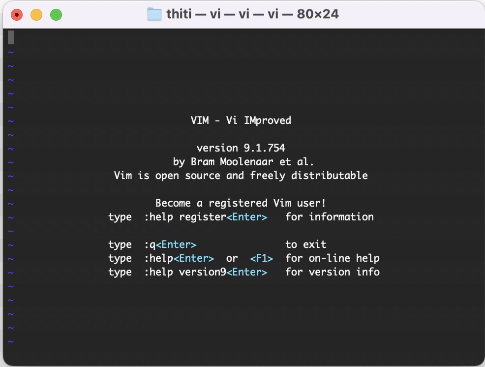 การใช้งาน VI Editor